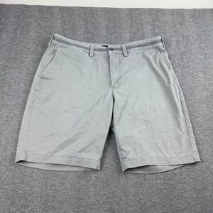 Express Shorts Men's 34 Gray Stretch+ 365 Comfort Slim Above The Knee 9" Inseam